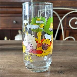 Vintage Peanuts Camp Snoopy Collection Glasses McDonald's Charlie Brown